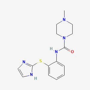 N-{2-[(1H-Imidazol-2-yl)sulfanyl]phenyl}-4-methylpiperazine-1-carboxamide