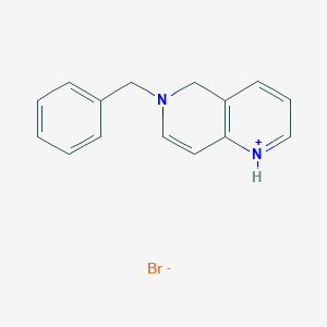 molecular formula C15H15BrN2 B14409455 6-Benzyl-5,6-dihydro-1,6-naphthyridin-1-ium bromide CAS No. 83081-97-4