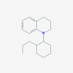 molecular formula C18H27N B14409462 1-(2-Propylcyclohexyl)-1,2,3,4-tetrahydroquinoline CAS No. 87207-59-8