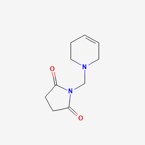 molecular formula C10H14N2O2 B14409468 1-[(3,6-Dihydropyridin-1(2H)-yl)methyl]pyrrolidine-2,5-dione CAS No. 83095-05-0