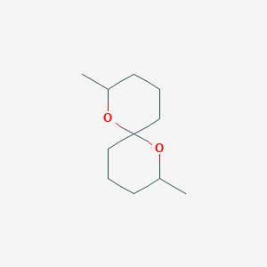 molecular formula C11H20O2 B14409469 2,8-Dimethyl-1,7-dioxaspiro[5.5]undecane CAS No. 84622-48-0