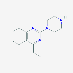 molecular formula C14H22N4 B14409498 4-Ethyl-2-(piperazin-1-yl)-5,6,7,8-tetrahydroquinazoline CAS No. 83939-52-0