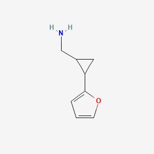 [2-(Furan-2-yl)cyclopropyl]methanamine