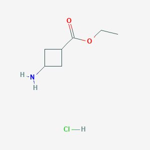 molecular formula C7H14ClNO2 B1440952 cis-Ethyl 3-aminocyclobutanecarboxylate hydrochloride CAS No. 957793-35-0