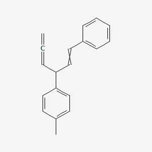 molecular formula C19H18 B14409520 1-Methyl-4-(1-phenylhexa-1,4,5-trien-3-yl)benzene CAS No. 87639-16-5