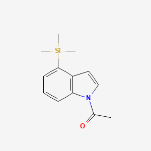 1-[4-(Trimethylsilyl)-1H-indol-1-yl]ethan-1-one