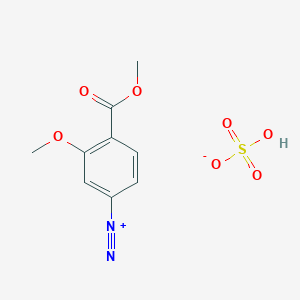 3-Methoxy-4-(methoxycarbonyl)benzene-1-diazonium hydrogen sulfate