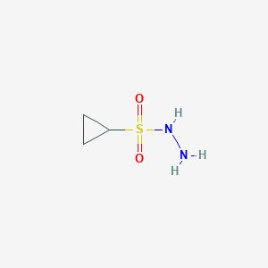 molecular formula C3H8N2O2S B1440962 环丙烷磺酰肼 CAS No. 1287218-36-3