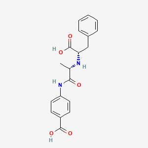 molecular formula C19H20N2O5 B14409626 N-[(2S)-1-(4-Carboxyanilino)-1-oxopropan-2-yl]-L-phenylalanine CAS No. 84041-56-5