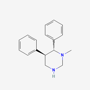 molecular formula C17H20N2 B14409629 (5R,6R)-1-Methyl-5,6-diphenylhexahydropyrimidine CAS No. 87060-90-0