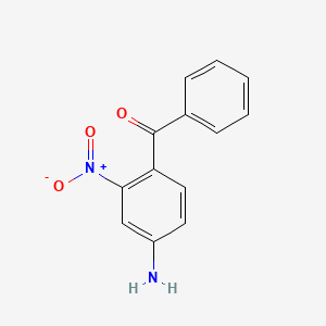 molecular formula C13H10N2O3 B14409644 Methanone, (4-amino-2-nitrophenyl)phenyl- CAS No. 81795-22-4