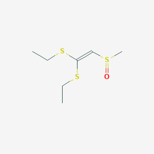 1,1-Bis(ethylsulfanyl)-2-(methanesulfinyl)ethene