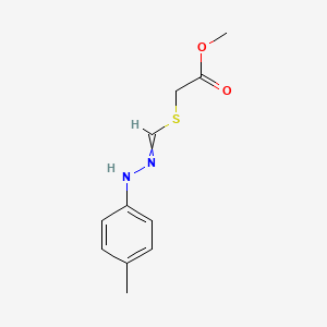 Methyl ({[2-(4-methylphenyl)hydrazinylidene]methyl}sulfanyl)acetate