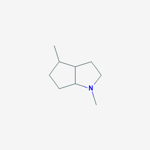 molecular formula C9H17N B14409689 1,4-Dimethyloctahydrocyclopenta[b]pyrrole CAS No. 87390-50-9