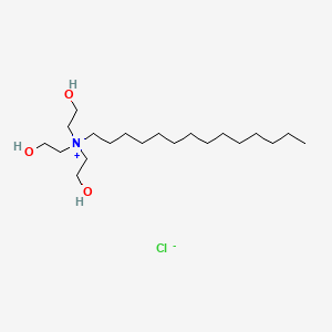 molecular formula C20H44ClNO3 B14409725 N,N,N-Tris(2-hydroxyethyl)tetradecan-1-aminium chloride CAS No. 83690-71-5