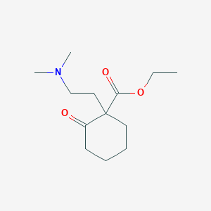 molecular formula C13H23NO3 B14409738 Ethyl 1-[2-(dimethylamino)ethyl]-2-oxocyclohexane-1-carboxylate CAS No. 80649-58-7