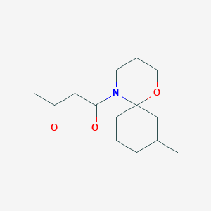 1-(8-Methyl-1-oxa-5-azaspiro[5.5]undecan-5-yl)butane-1,3-dione