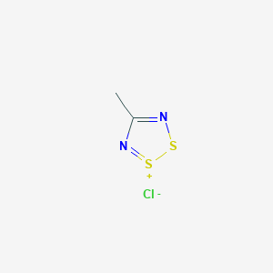 molecular formula C2H3ClN2S2 B14409765 4-Methyl-1,2,3,5-dithiadiazol-1-ium chloride CAS No. 82290-16-2