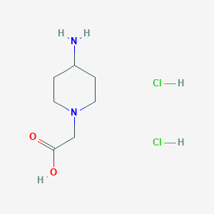 molecular formula C7H16Cl2N2O2 B1440978 (4-Amino-1-piperidinyl)acetic acid dihydrochloride CAS No. 90271-02-6