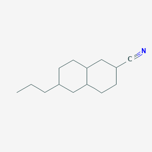 6-Propyldecahydronaphthalene-2-carbonitrile