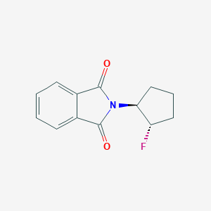 molecular formula C13H12FNO2 B144098 2-[(1S,2S)-2-氟环戊基]异吲哚-1,3-二酮 CAS No. 223761-83-9