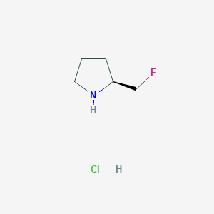 molecular formula C5H11ClFN B1440980 (S)-2-(氟甲基)吡咯烷盐酸盐 CAS No. 787564-55-0