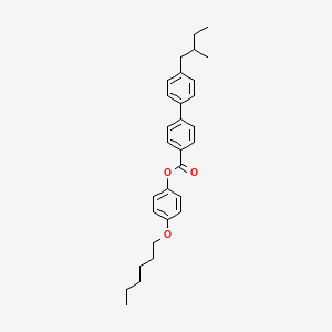 [1,1'-Biphenyl]-4-carboxylic acid, 4'-(2-methylbutyl)-, 4-(hexyloxy)phenyl ester