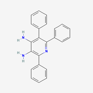 molecular formula C23H19N3 B14409815 2,5,6-Triphenylpyridine-3,4-diamine CAS No. 85731-25-5