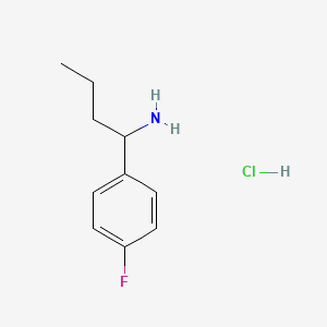 molecular formula C10H15ClFN B1440983 1-(4-氟苯基)丁-1-胺盐酸盐 CAS No. 1864055-90-2