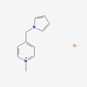 1-Methyl-4-[(1H-pyrrol-1-yl)methyl]pyridin-1-ium bromide