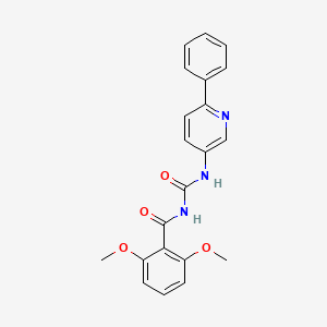 2,6-Dimethoxy-N-[(6-phenylpyridin-3-yl)carbamoyl]benzamide