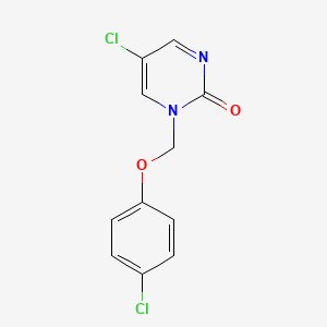 5-Chloro-1-[(4-chlorophenoxy)methyl]pyrimidin-2(1H)-one