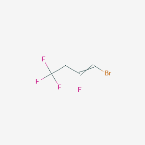 molecular formula C4H3BrF4 B1440993 1-Bromo-2,4,4,4-tetrafluorobut-1-ene CAS No. 933600-87-4