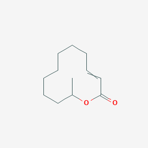 molecular formula C12H20O2 B14409939 12-Methyl-1-oxacyclododec-3-en-2-one CAS No. 87227-35-8