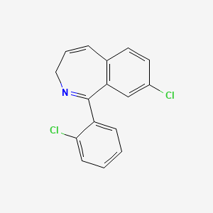 molecular formula C16H11Cl2N B14409941 8-Chloro-1-(2-chlorophenyl)-3H-2-benzazepine CAS No. 81078-18-4