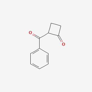 molecular formula C11H10O2 B14409943 2-Benzoylcyclobutan-1-one CAS No. 80706-73-6