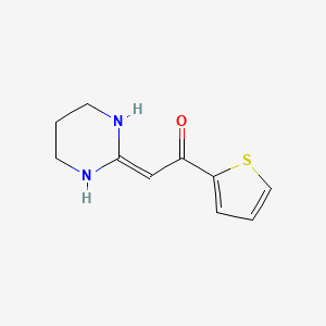 2-(Tetrahydropyrimidin-2(1H)-ylidene)-1-(thiophen-2-yl)ethan-1-one