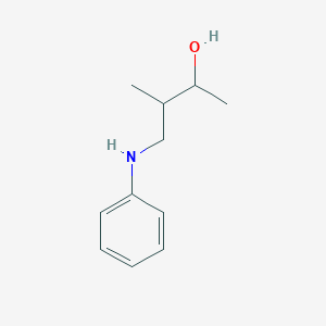 molecular formula C11H17NO B14409980 4-Anilino-3-methylbutan-2-ol CAS No. 80460-50-0