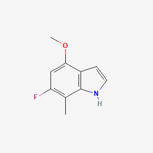 molecular formula C10H10FNO B1440999 6-fluoro-4-methoxy-7-methyl-1H-indole CAS No. 1167056-14-5