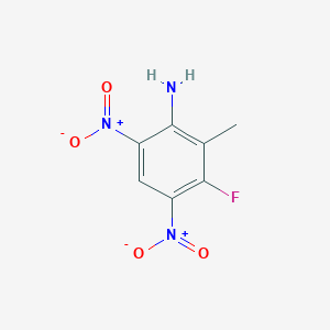molecular formula C7H6FN3O4 B1441001 3-氟-2-甲基-4,6-二硝基苯胺 CAS No. 1167056-65-6
