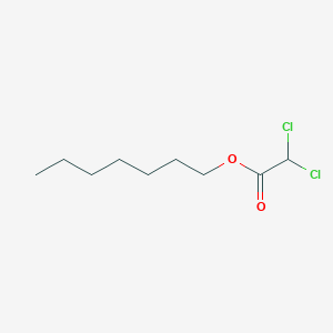 molecular formula C9H16Cl2O2 B14410028 Dichloroacetic acid, heptyl ester CAS No. 83004-97-1