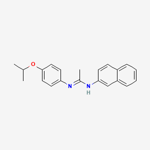 N-naphthalen-2-yl-N'-(4-propan-2-yloxyphenyl)ethanimidamide