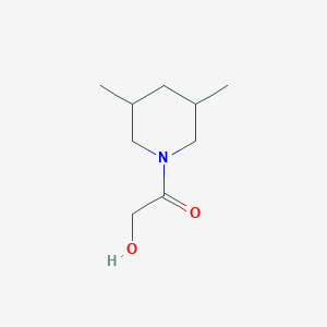 molecular formula C9H17NO2 B14410057 2-(3,5-Dimethylpiperidin-1-yl)-2-oxoethanol CAS No. 82828-31-7