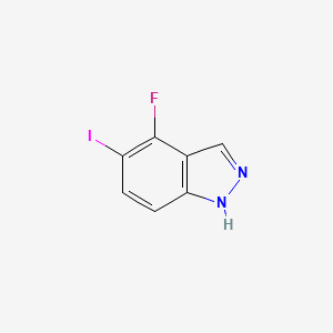 molecular formula C7H4FIN2 B1441006 4-氟-5-碘-1H-吲唑 CAS No. 1082041-87-9