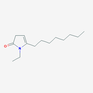 molecular formula C14H25NO B14410061 1-Ethyl-5-octyl-1,3-dihydro-2H-pyrrol-2-one CAS No. 80444-72-0