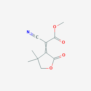 Methyl 2-cyano-2-(4,4-dimethyl-2-oxo-oxolan-3-ylidene)acetate