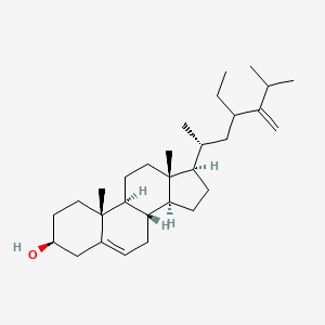 molecular formula C30H50O B14410103 Ergosta-5,24(28)-dien-3-ol, 23-ethyl-, (3beta)- CAS No. 82154-21-0