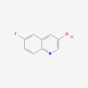molecular formula C9H6FNO B1441015 6-氟喹啉-3-醇 CAS No. 1167056-03-2