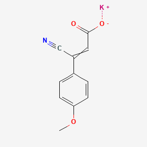 molecular formula C11H8KNO3 B1441019 3-氰基-3-(4-甲氧基苯基)丙烯酸钾 CAS No. 263139-55-5