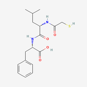 molecular formula C17H24N2O4S B14410200 L-Phenylalanine, N-[N-(mercaptoacetyl)-L-leucyl]- CAS No. 83328-03-4